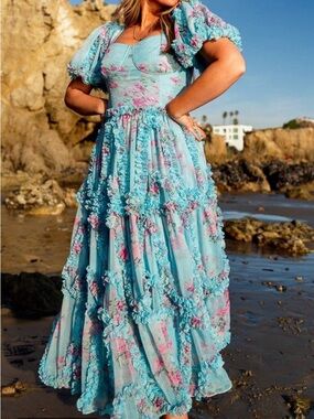 Ivy City Co Layla Floral Maxi Dress – Size 16W